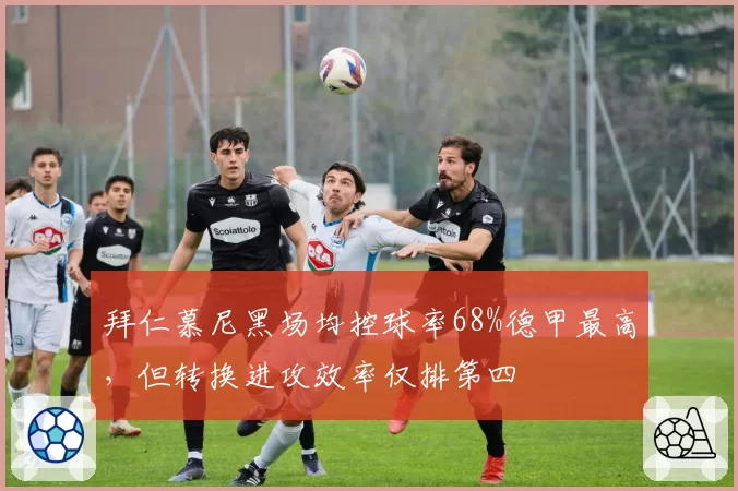拜仁慕尼黑场均控球率68%德甲最高，但转换进攻效率仅排第四